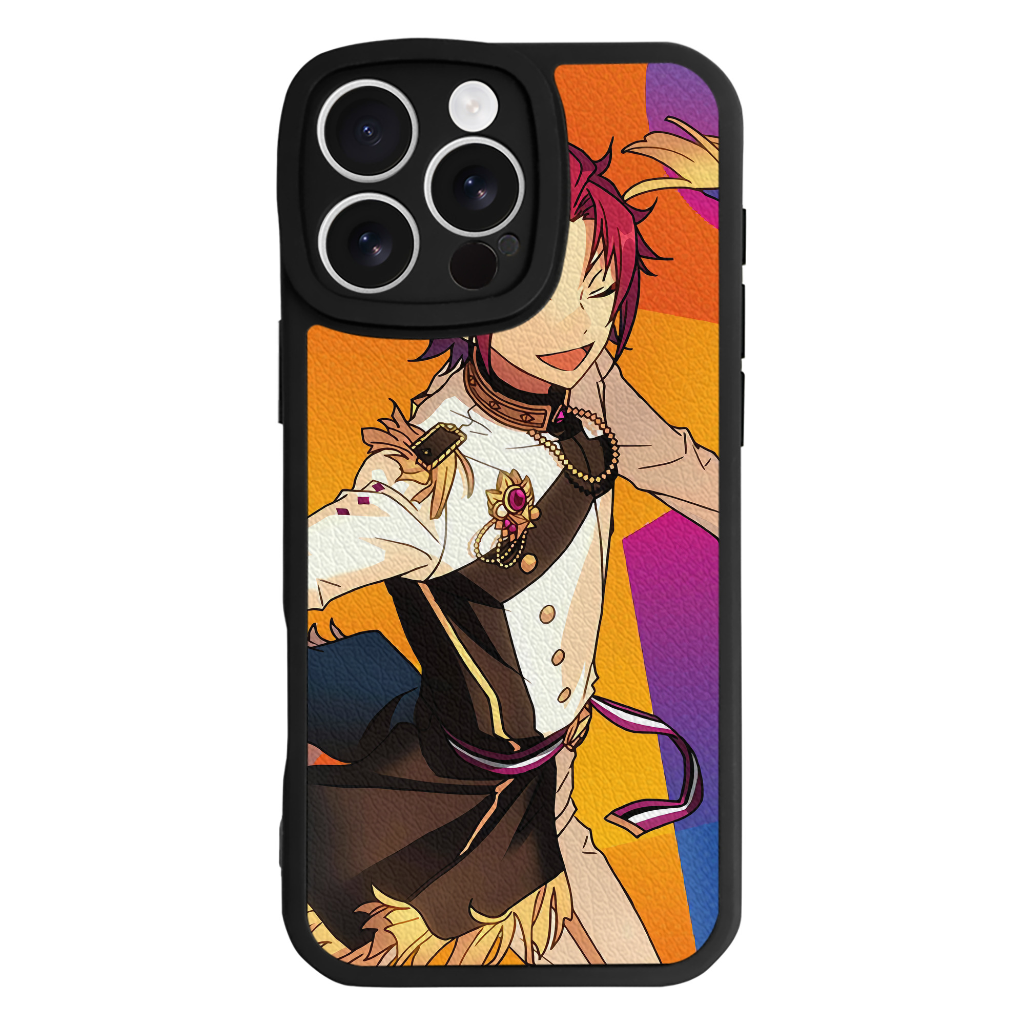 （画像用） あんさんぶるスターズ! Ensemble Stars 【iPhone 16シリーズ対応】シリコンスマホケース（レザー調） 材質：シリコン